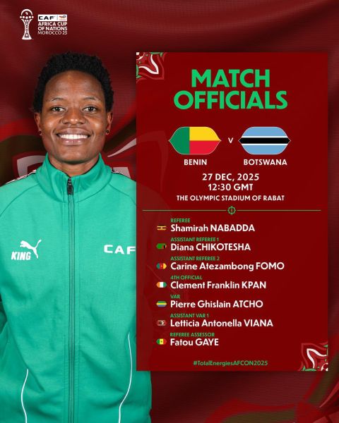 CAN 2025 : un  corps arbitral quasiment totalement marocain pour Ouganda-Tanzanie