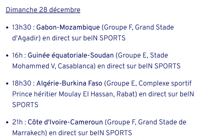 CAN Maroc 25 :  Côte d’Ivoire - Cameroun, la grande affiche de ce dimanche