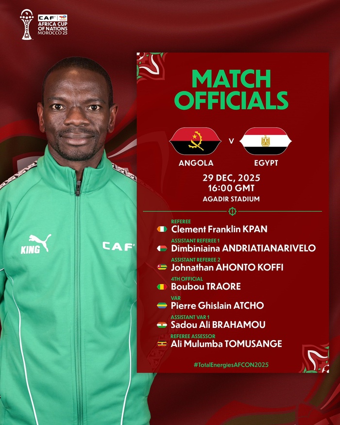 CAN 2025 : Des arbitres sénégalais pour Zambie-Maroc, des Marocains pour Zimbabwe - Afrique du Sud