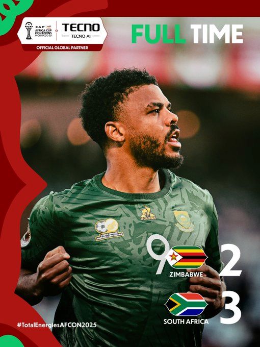 CAN 2025 / Groupe B : L’Afrique du Sud termine deuxième