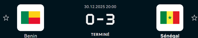 CAN 2025 : RDC - Algérie et Egypte - Benin en huitièmes de finale 