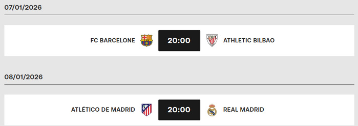 Supercoupe d'Espagne: Vers un potentiel clasico ? Supercoupe d'Espagne: Vers un potentiel clasico ?