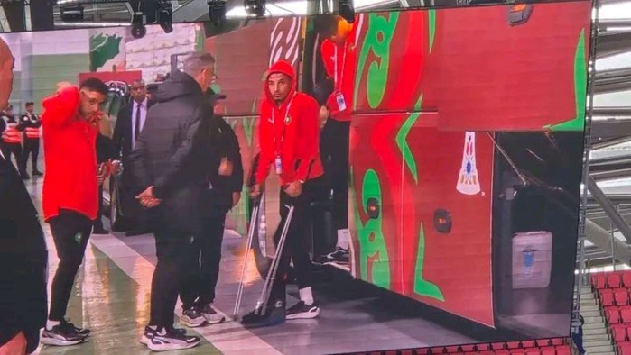 Ounahi lors de l'arrivée au stade Ounahi lors de l'arrivée au stade