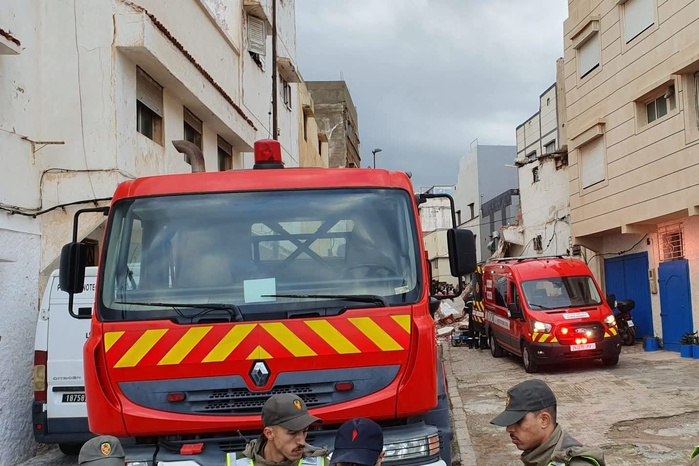 Rabat: Deux morts et quatre blessés dans l'effondrement partiel d'un immeuble Rabat: Deux morts et quatre blessés dans l'effondrement partiel d'un immeuble