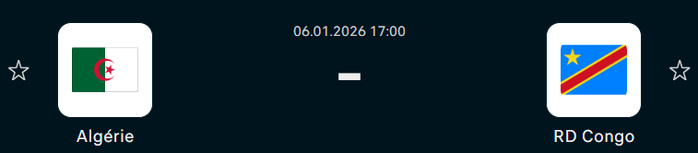 CAN Maroc 25 / Algérie - RDC : un huitième de finale indécis CAN Maroc 25 / Algérie - RDC : un huitième de finale indécis