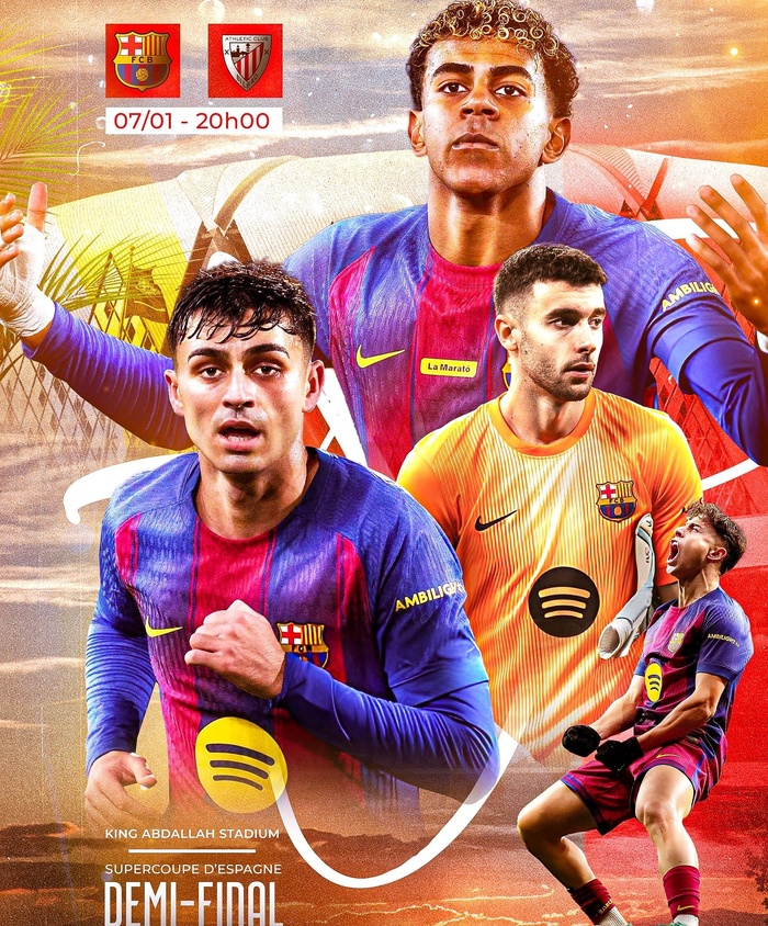 Supercoupe d’Espagne : Barça-Bilbao en ouverture ce mercredi : heure et chaînes de diffusion ?