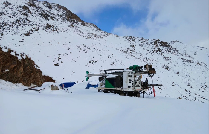 Les opérations de forage dans le Haut Atlas. Crédit : Stellar AfricaGold. Les opérations de forage dans le Haut Atlas. Crédit : Stellar AfricaGold.