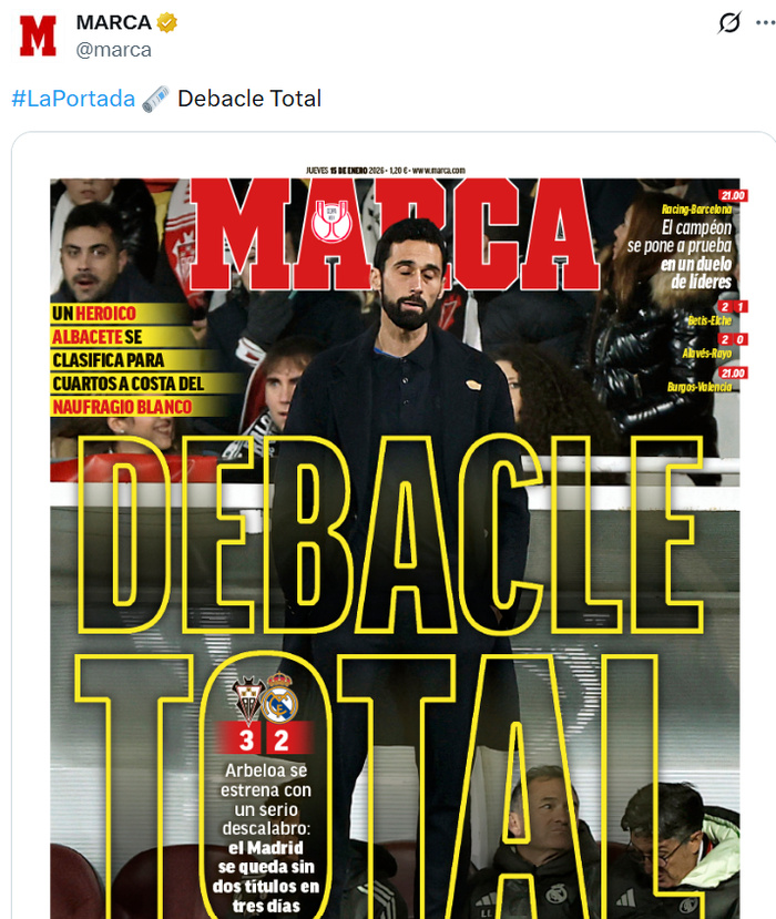 Coupe du Roi (Espagne) : le Real éliminé de haut pour la première d’Arbeloa