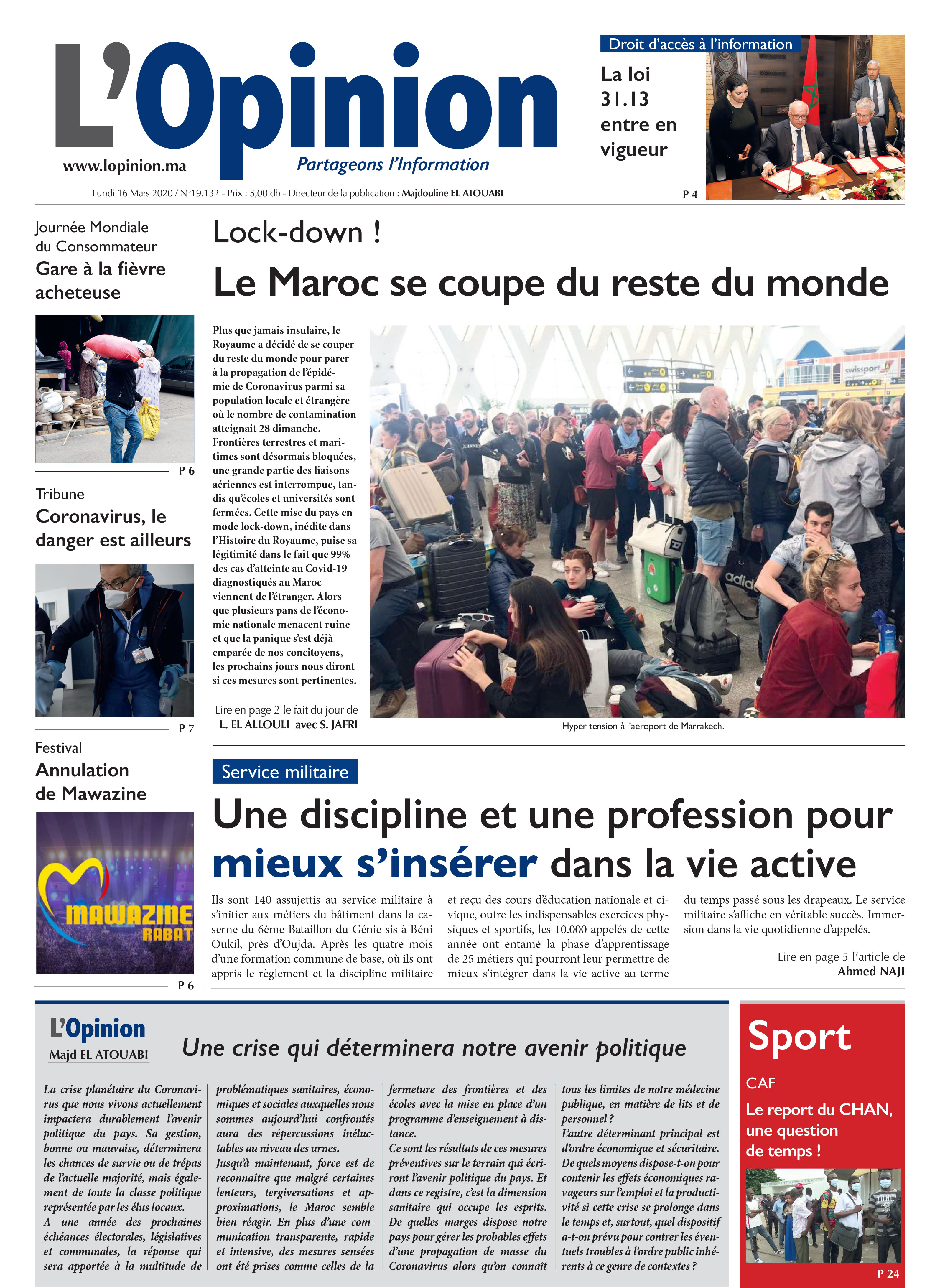 16 Mars 2020