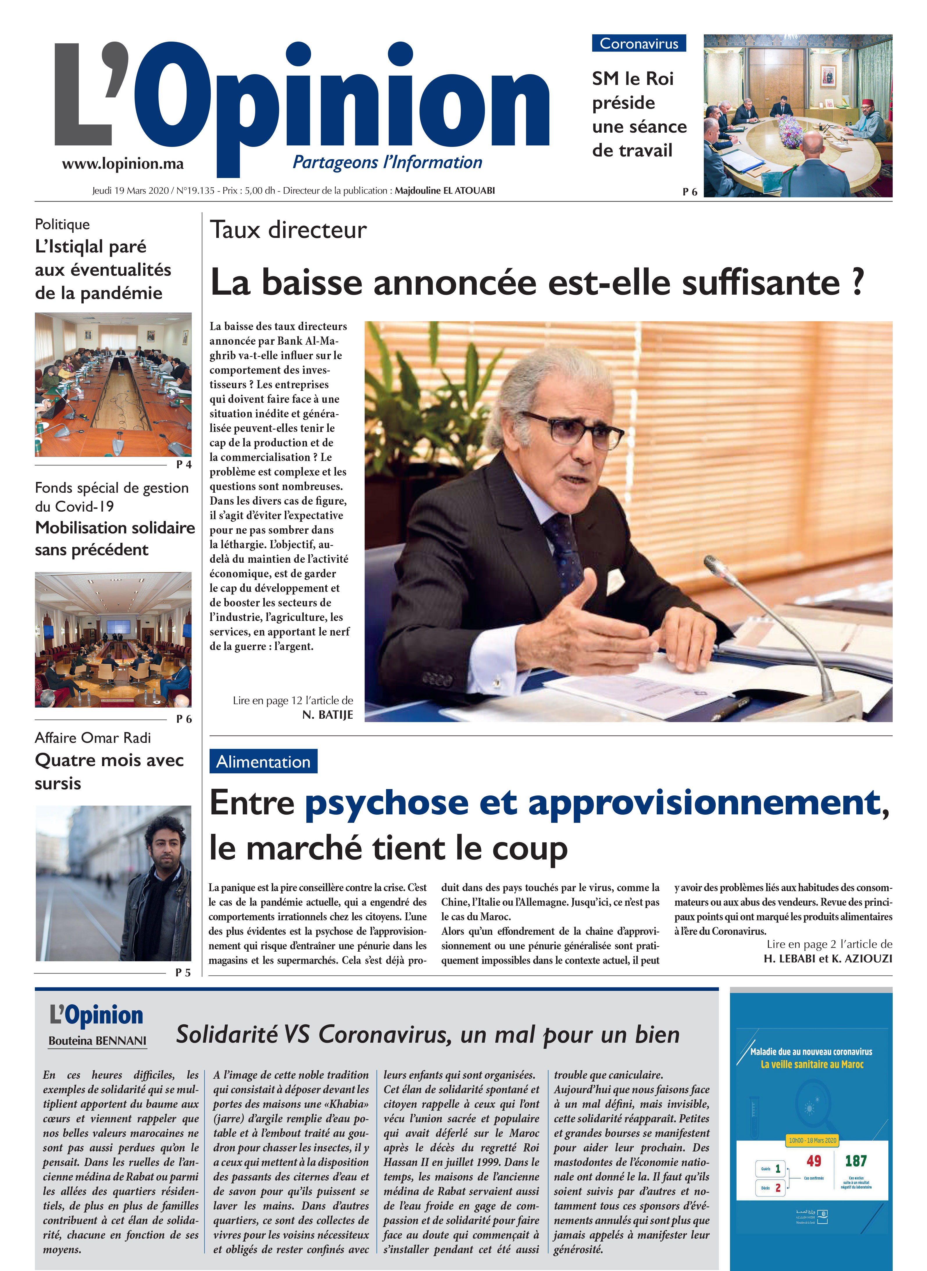 19 Mars 2020