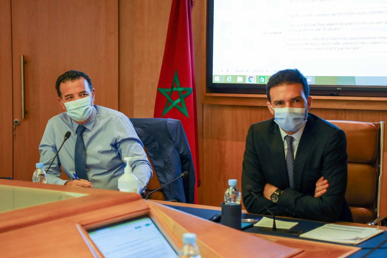 Chakib ALJ et Mehdi TAZI respectivement Président et Vice-Président de la CGEM.