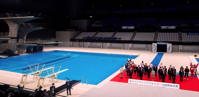 JO-2020 : Un centre aquatique de 15.000 places inauguré à Tokyo