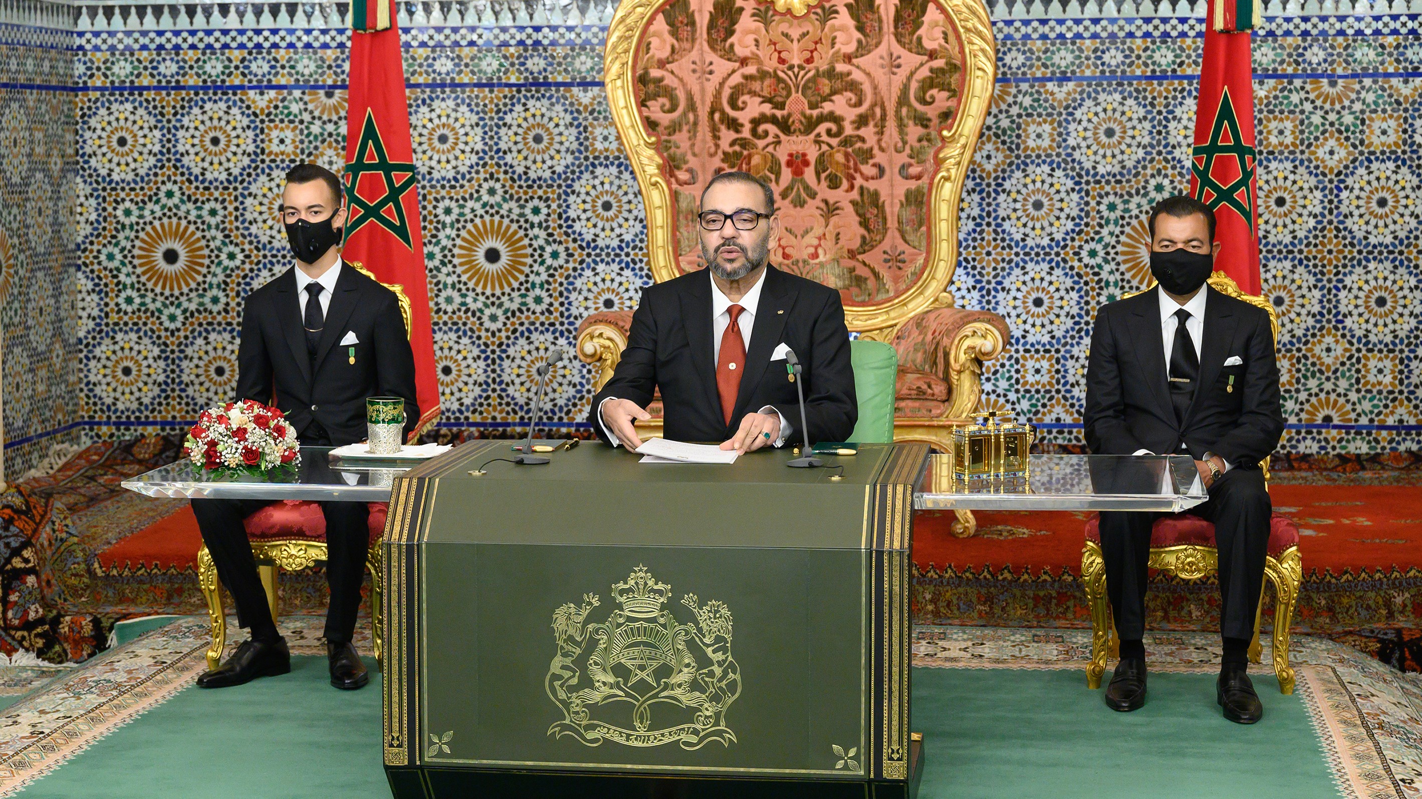 SM le Roi Mohammed VI adresse un discours à la Nation à l'occasion du 45-ème anniversaire de la Marche Verte.