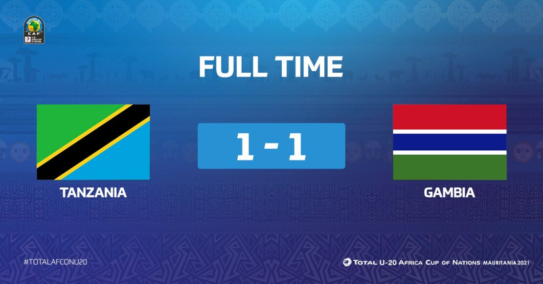 CAN U20 / Tanzanie-Gambie (1-1) : Un nul désavantageant les deux parties ! CAN U20 / Tanzanie-Gambie (1-1) : Un nul désavantageant les deux parties !