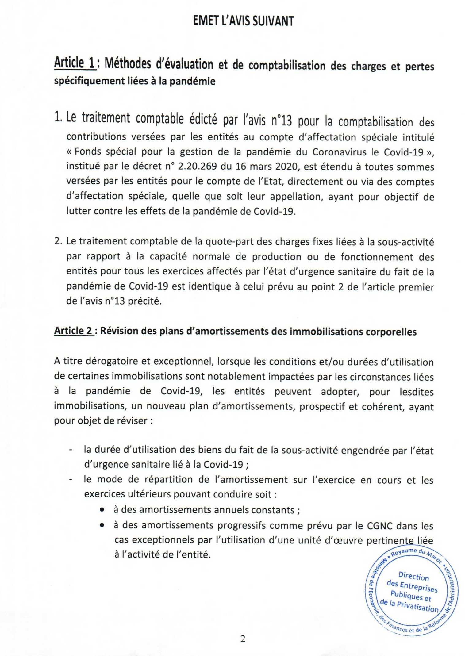 Le Conseil national de Comptabilité tente d’adapter le régime comptable au contexte de la pandémie