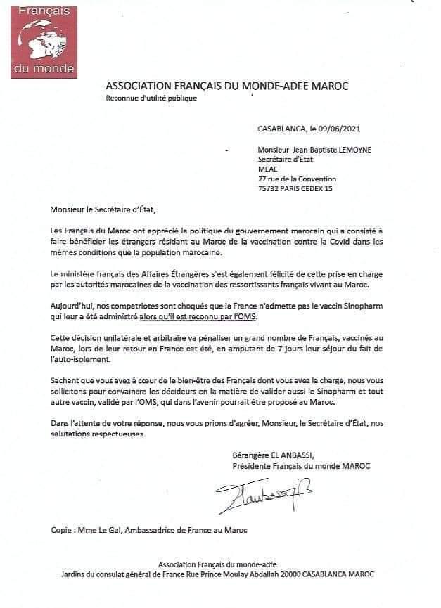 Non admission du vaccin de Sinopharm en France : les Français du Maroc réagissent