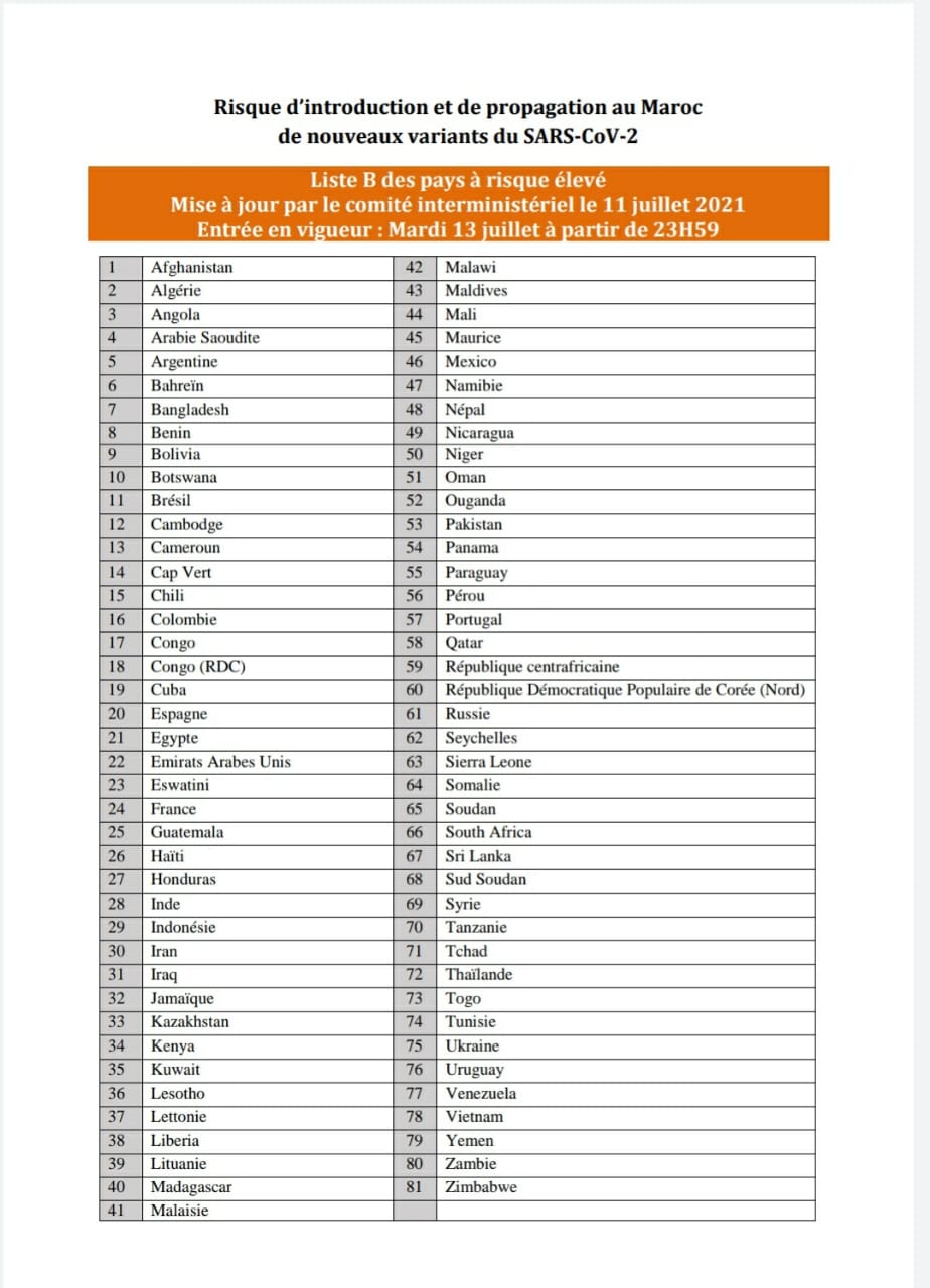 Reprise des vols: La France, l'Espagne et le Portugal passent à la liste "B"