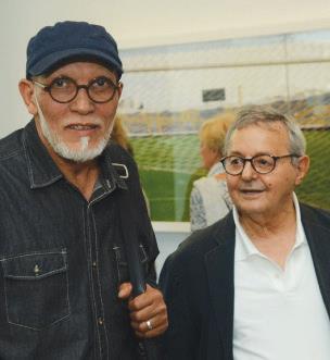 Lucien Amiel avec l’artiste peintre Rabï.