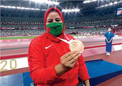 Saïda Amoudi sans drapeau au Jeux paralympiques