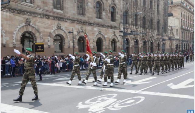 Un détachement des FAR prend part au traditionnel défilé militaire en commémoration de l’indépendance du Mexique