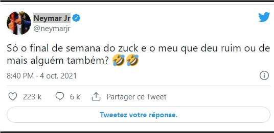 Neymar chambre malgré la défaite