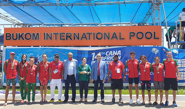 Championnat d’Afrique de natation : Le Maroc récolte 10 médailles et finit 3ème
