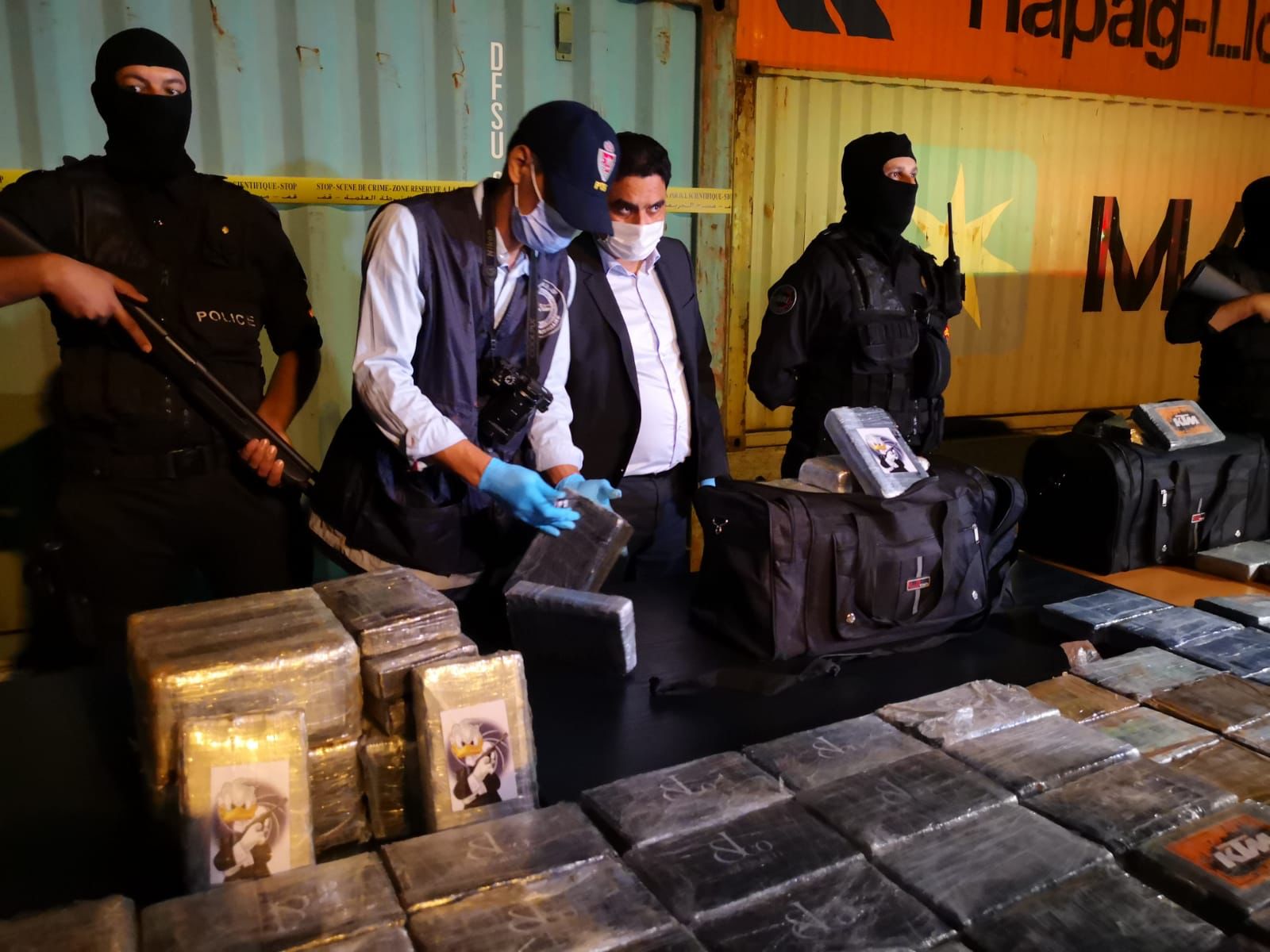 Saisie record de plus d’une tonne de cocaïne au port de Tanger Med