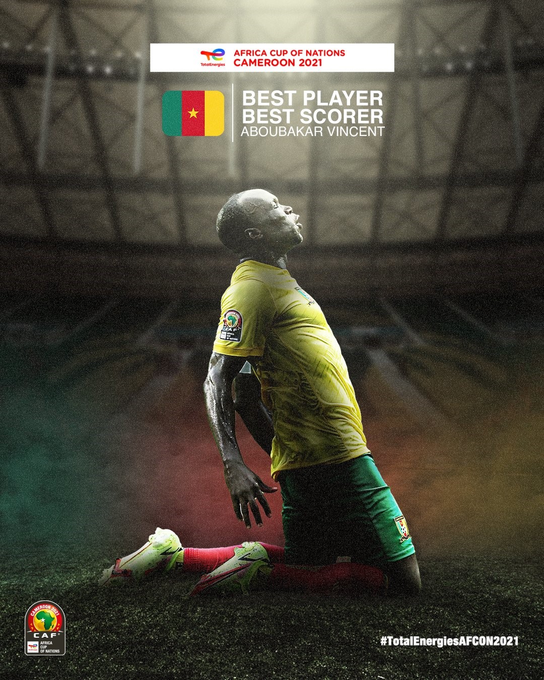 CAN 2021 / CAF:" Vincent Aboubakar meilleur joueur de la phase des poules "
