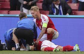 Foot européen : Christian Eriksen de retour en équipe nationale danoise 9mois après sa crise cardiaque Foot européen : Christian Eriksen de retour en équipe nationale danoise 9mois après sa crise cardiaque
