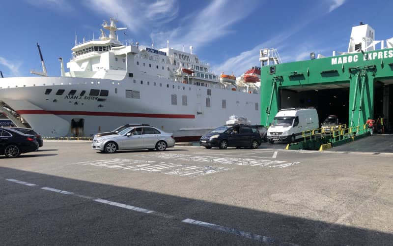 Le Port d'Algésiras reprend les opérations de traversée en bateau avec le Maroc