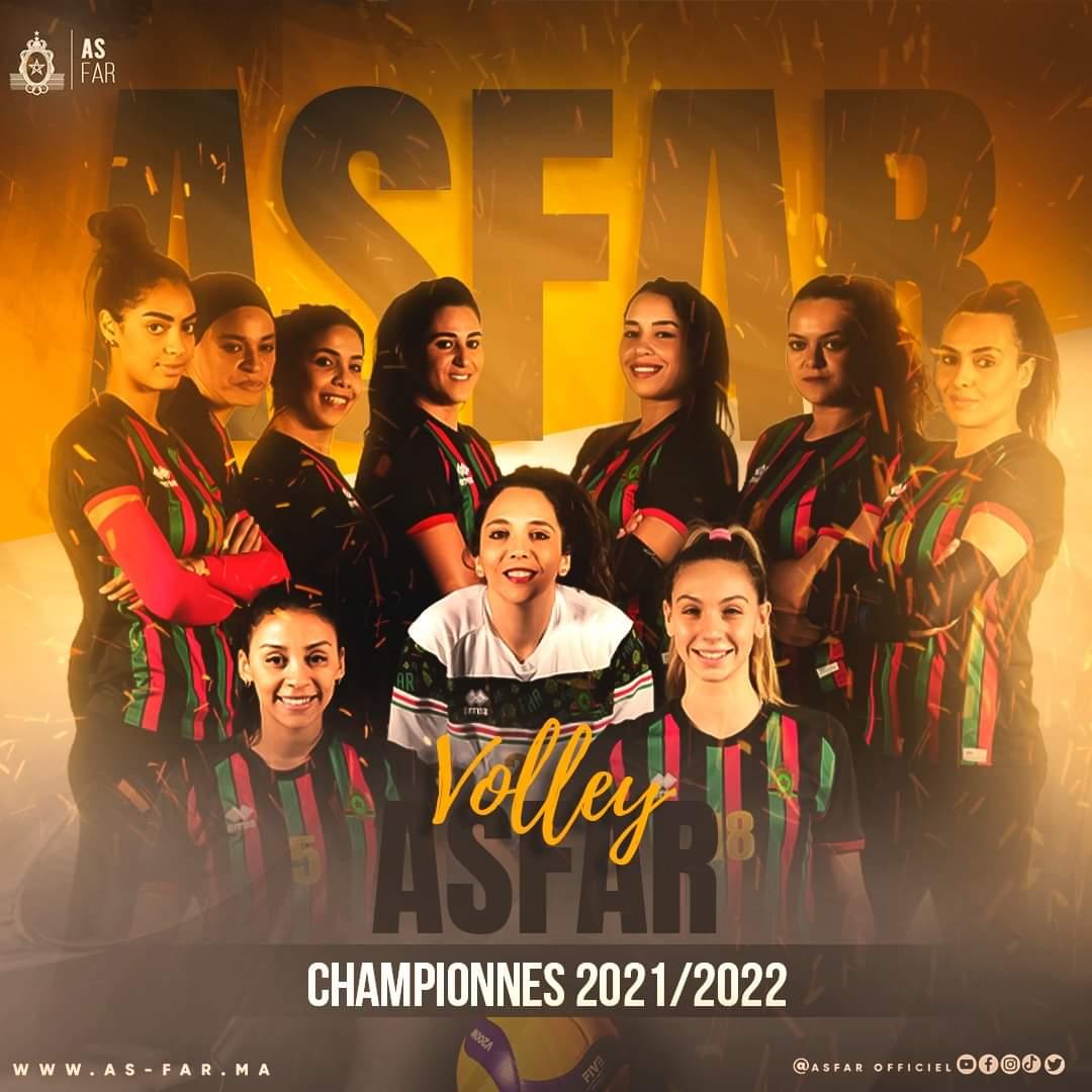 Volley-ball / Championnat du Maroc : Le CODM (Messieurs) et l’AS FAR (Dames) champions du Maroc