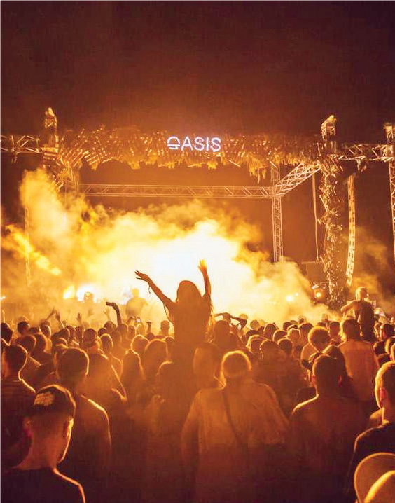 Vue de l’une des scènes de l’Oasis Festival 2019.