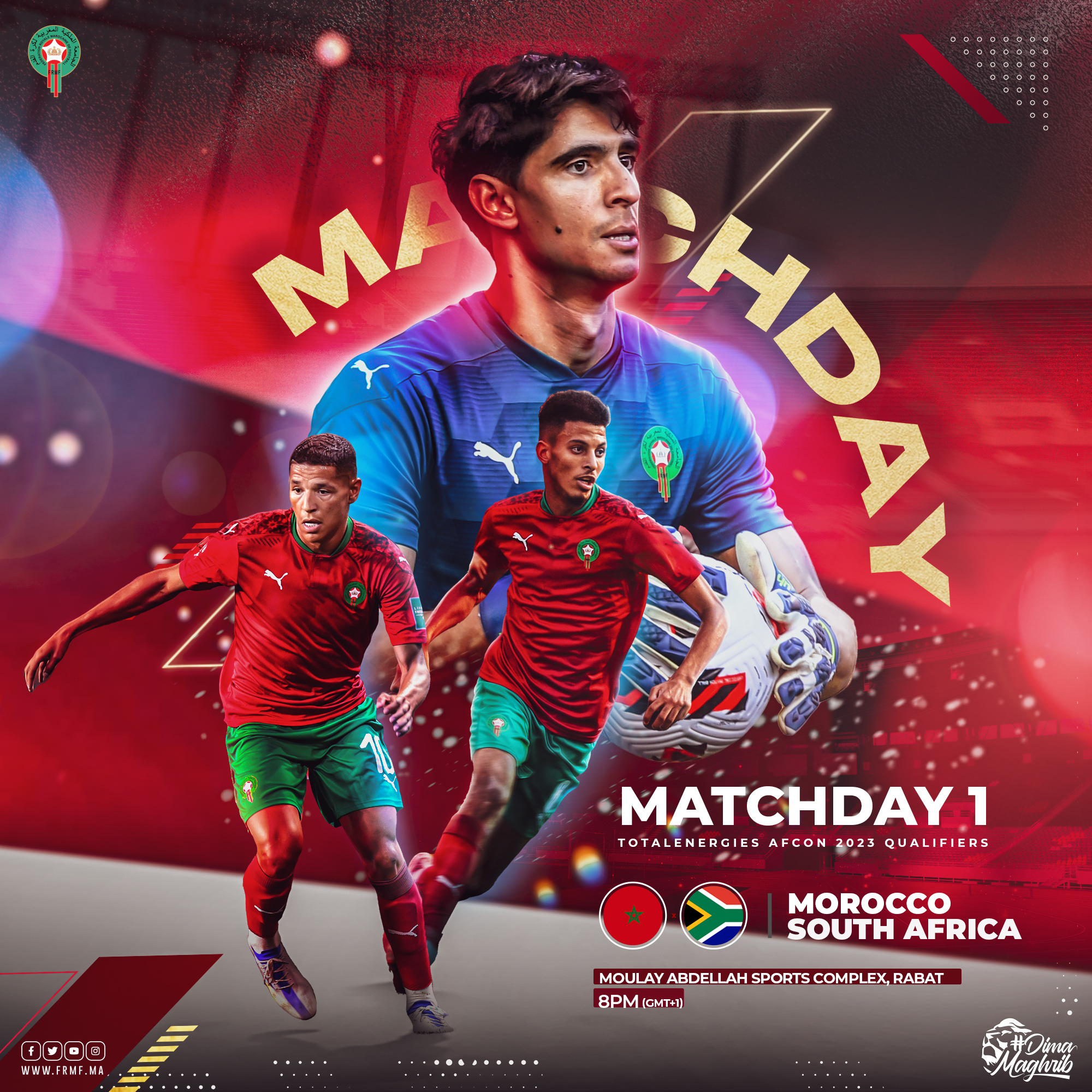 Eliminatoires CAN 2023 : Le Maroc face à l’Afrique du Sud ce soir à 20h00