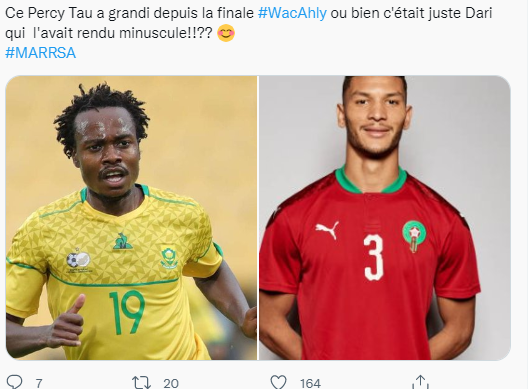 Maroc-Afrique du Sud : Percy Tau a malmené la défense marocaine