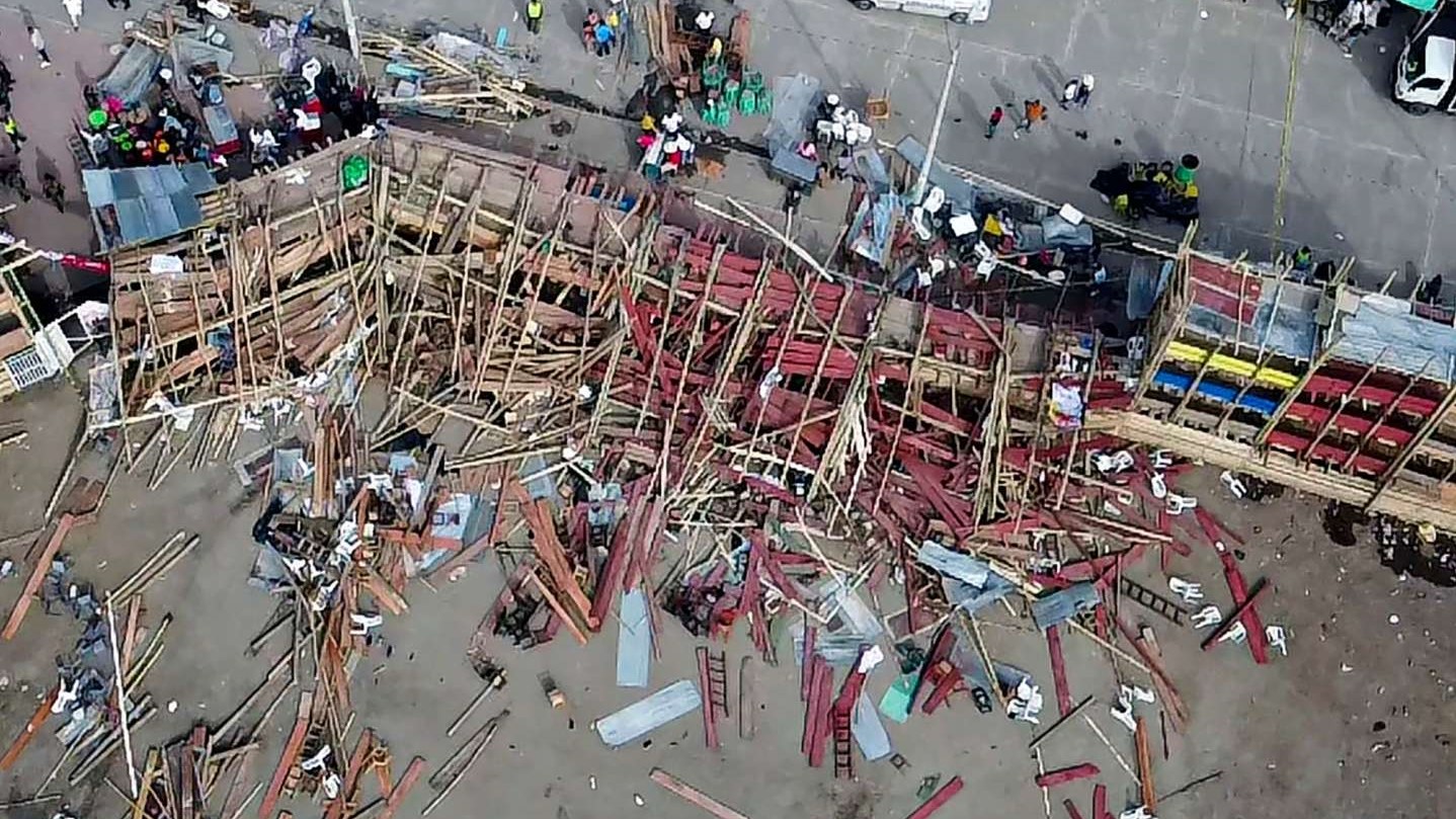 Colombie : Des morts dans l'effondrement d'une tribune d’arène de corrida