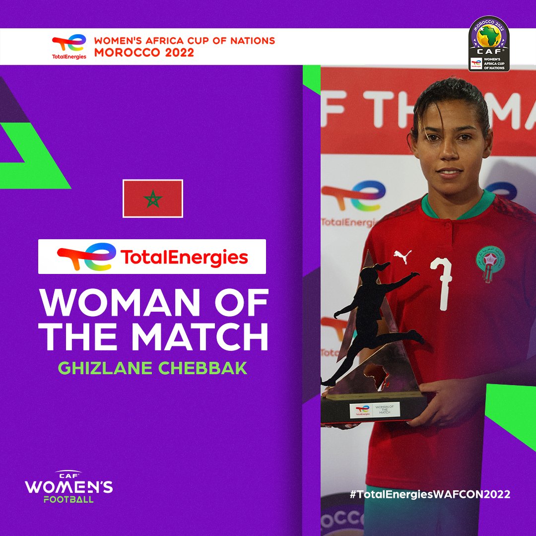 CAN Féminine 2022  /  Maroc-Burkina Faso (1-0) :  3 points très importants pour la suite ! Ghizlane Chebbak Meilleure  joueuse du match CAN Féminine 2022  /  Maroc-Burkina Faso (1-0) :  3 points très importants pour la suite ! Ghizlane Chebbak Meilleure  joueuse du match