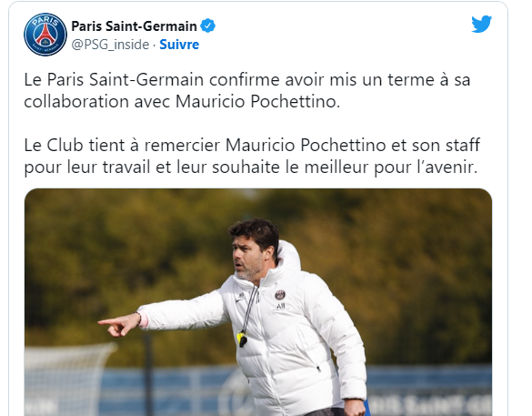 PSG : Pochettino n’est plus Parisien