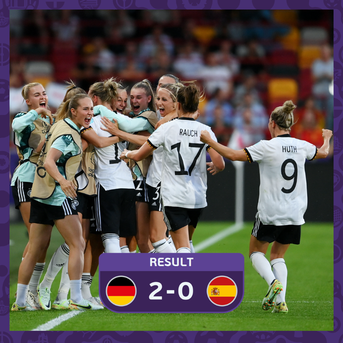 Euro féminin /  2e journée : Les Allemandes plus fortes ! Une Afghane parmi les Danoises !