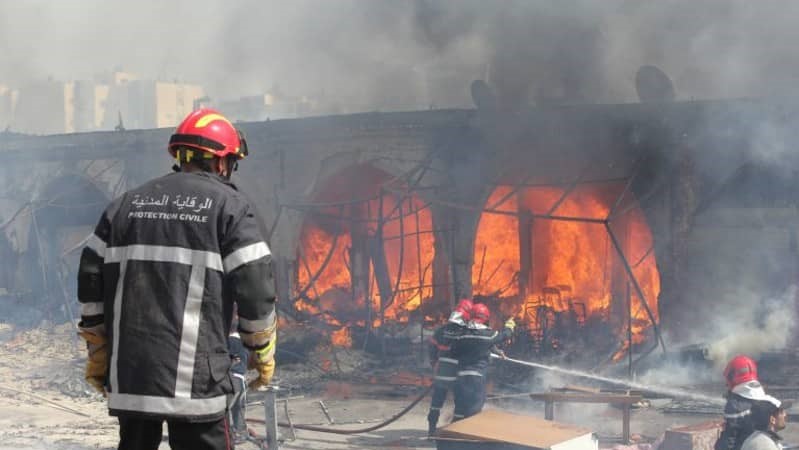 Incendie / Kénitra : 53 magasins de vente de vêtements usagés ravagés