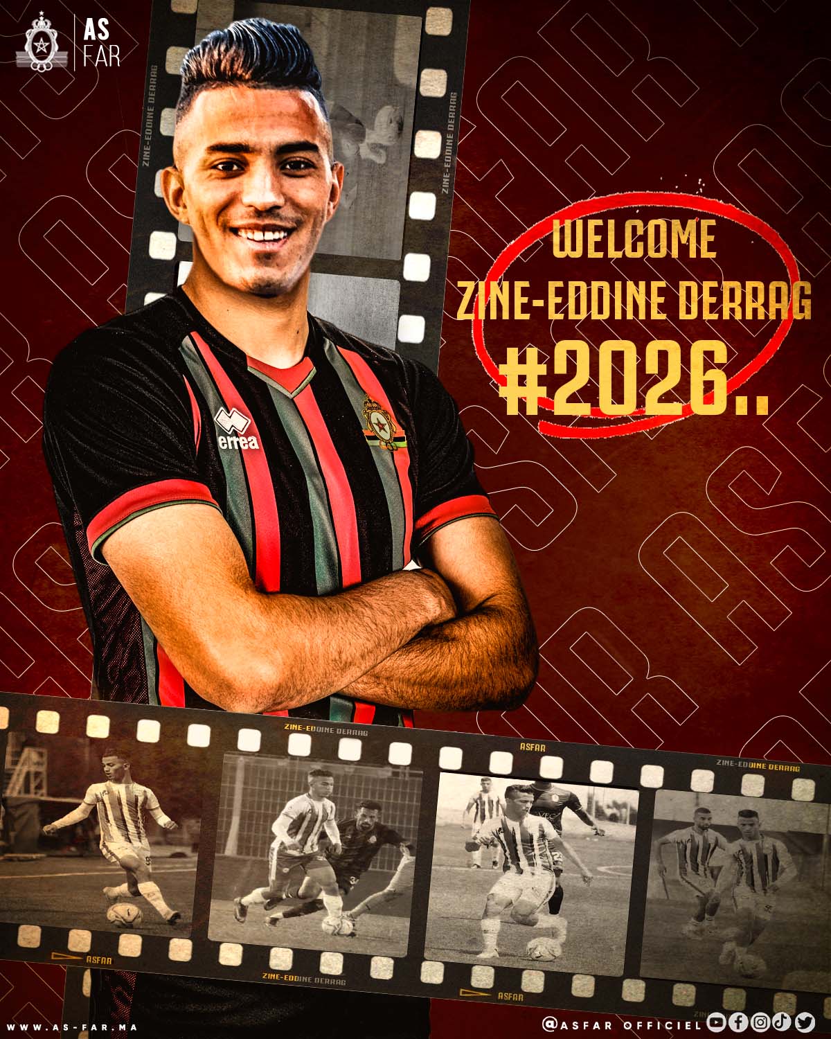 Mercato de L’AS FAR :  Derrag, Naji, Assout, Jouini et prolongement de Neffati