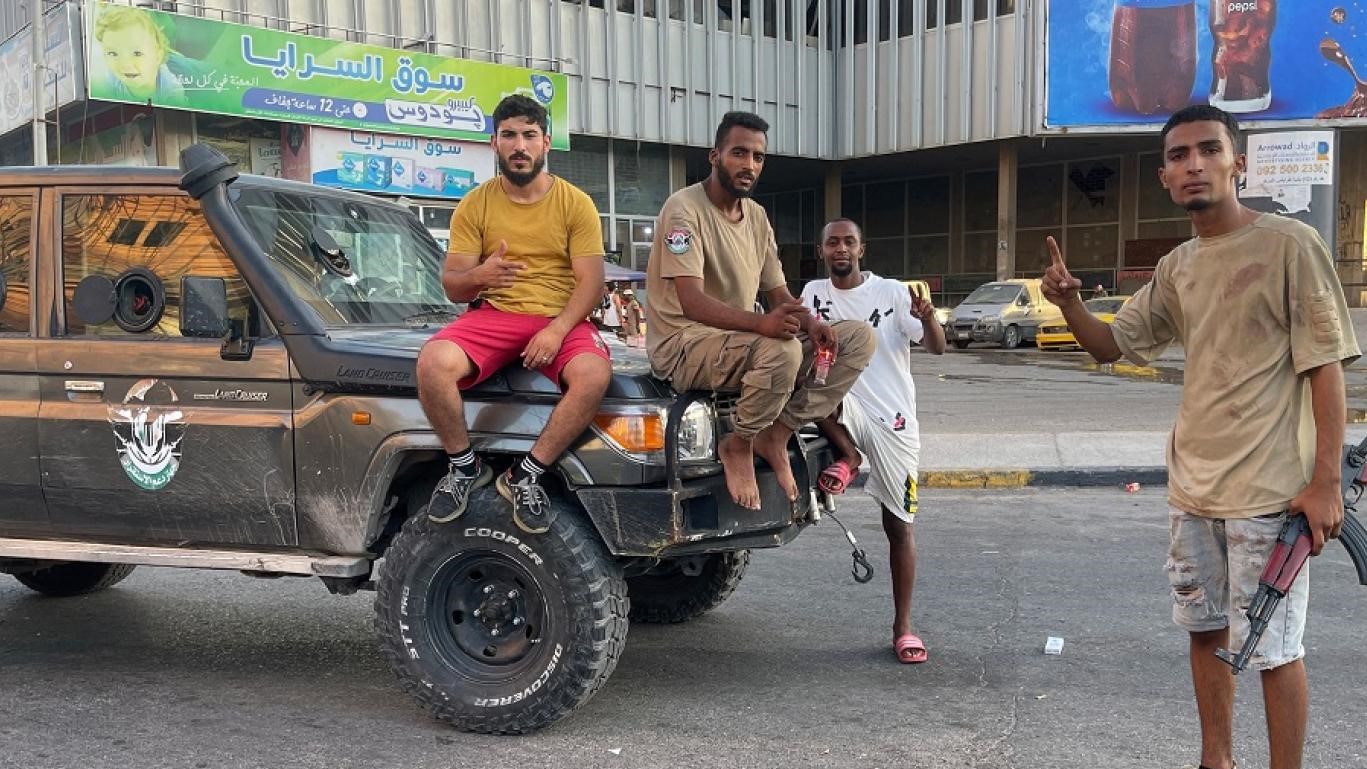 Des miliciens affiliés à Dabaiba dans la capitale Tripoli.