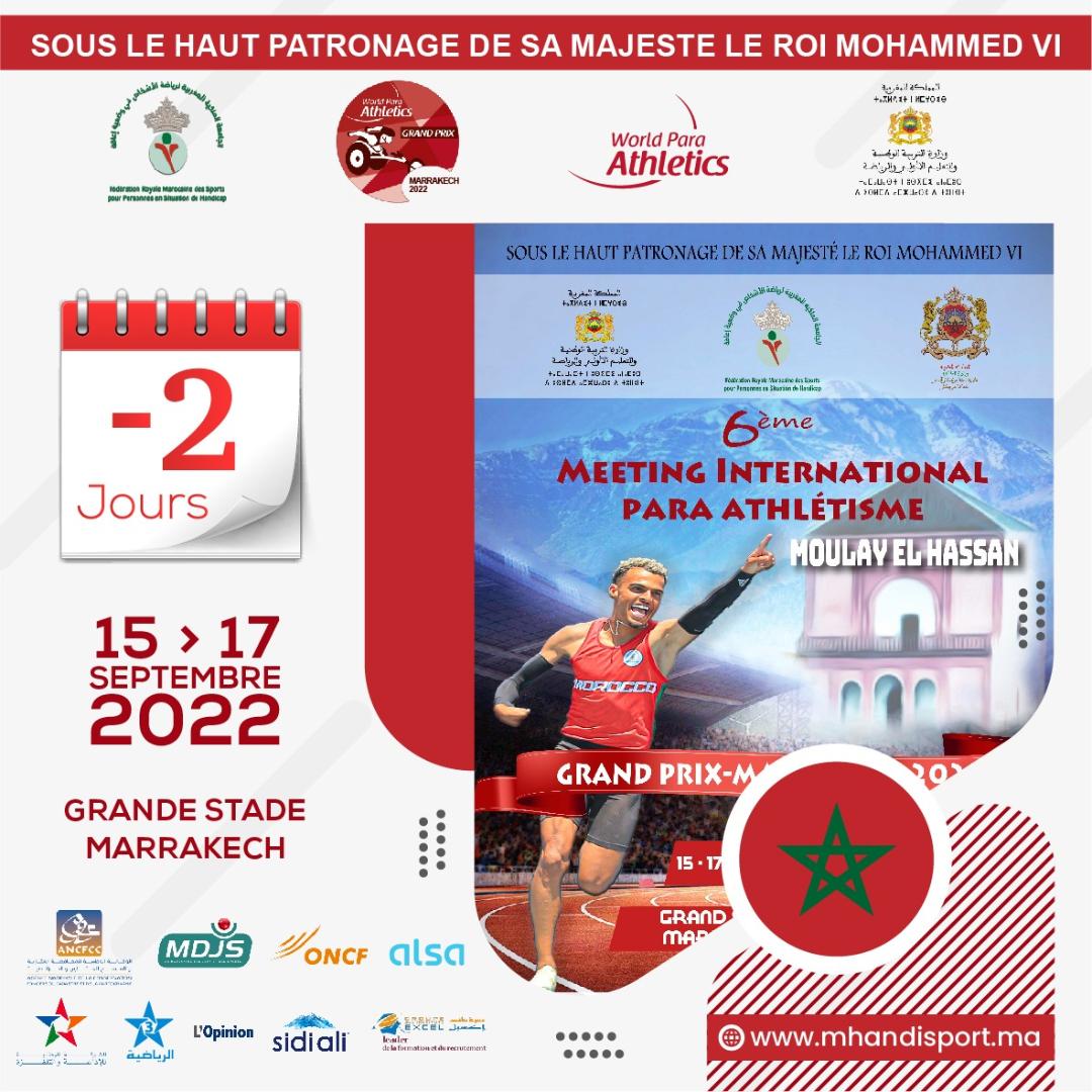 6ème édition du Meeting International Moulay El Hassan : Les athlètes paralympiques en vedette au Grand Prix Marrakech 2022