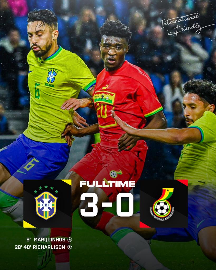 Matches préparatoires : Le Ghana sous l'emprise du Brésil