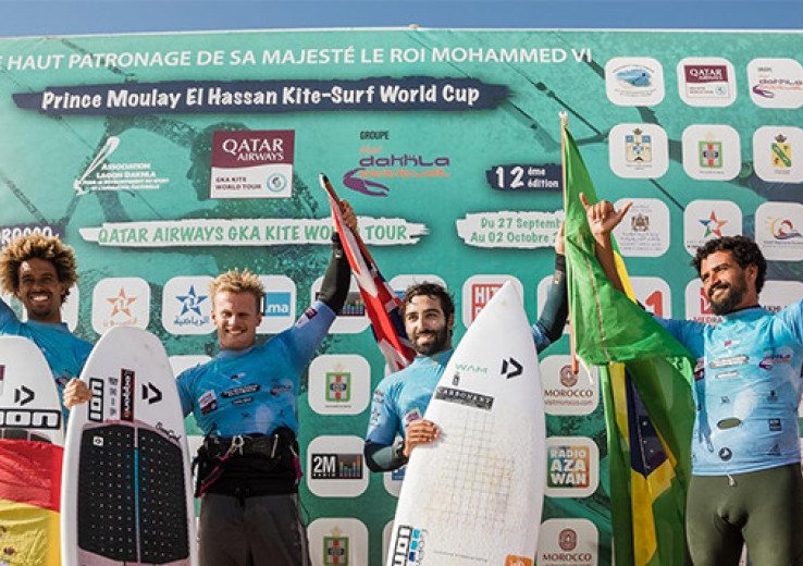 Championnat du monde de kitesurf: James Carew et Capucine Delannoy remportent l'étape de Dakhla