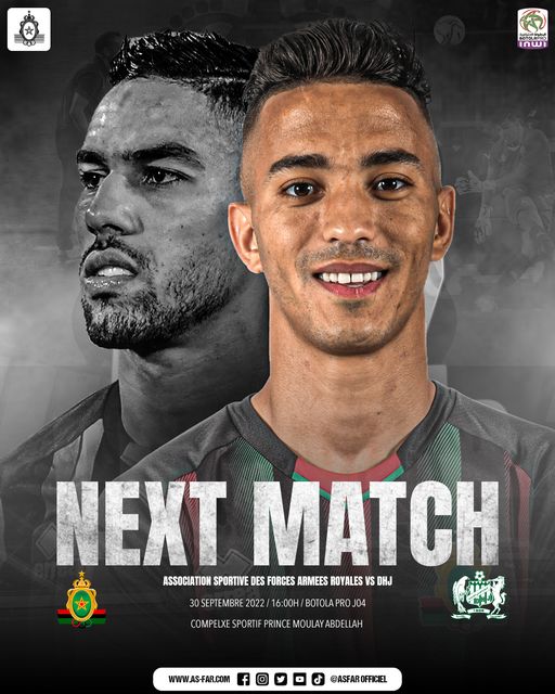 Botola Pro D1 / 4ème journée : FAR-DHJ et SCCM-RCA en ouverture ce vendredi Botola Pro D1 / 4ème journée : FAR-DHJ et SCCM-RCA en ouverture ce vendredi