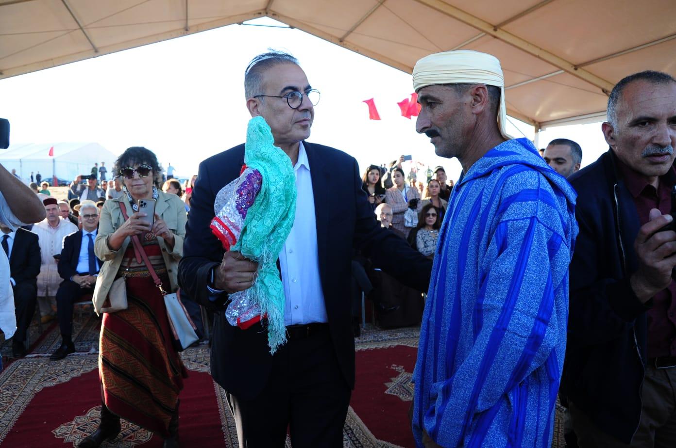 Le président du festival, Nabil Baraka, donnant le coup d’envoi au Festival équestre international de Mata. Ph. Nidal