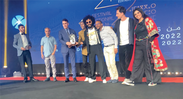 L’équipe du film « Zanka Contact » réalisé en 2020, grand prix du festival national 2022.