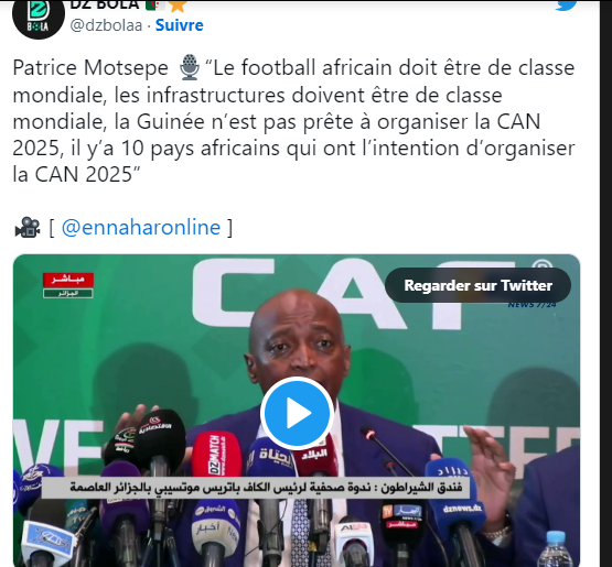 CAN 2025 :  Lancement officiel de l’appel à candidature