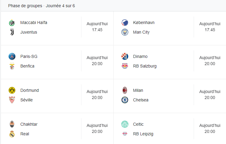 Ligue des champions / 4e journée : Real, PSG et Man. City pourraient se qualifier dès ce soir