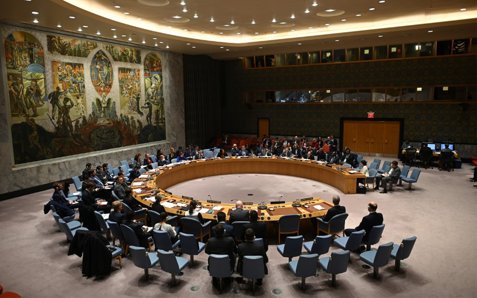 Le Conseil de sécurité des nations unies, réuni à New york. Photo: DR.